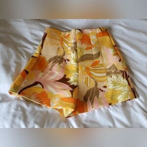 Zara Multicolor Abstract Print Shorts
